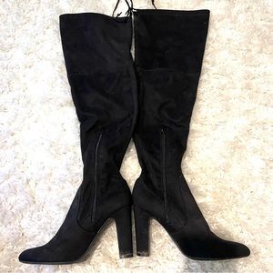 Black Knee High Boots